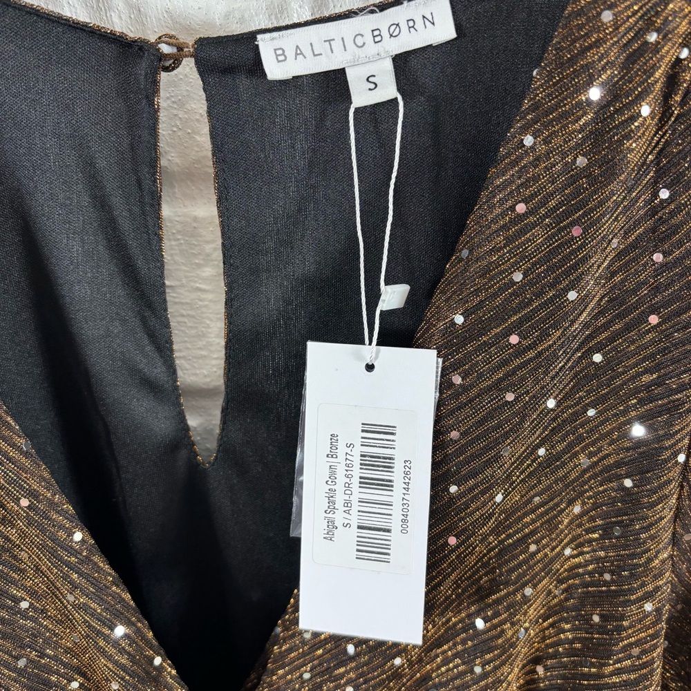Baltic Born Abigail Sparkle Dress in Bronze Small NWT - Picture 3 of 5